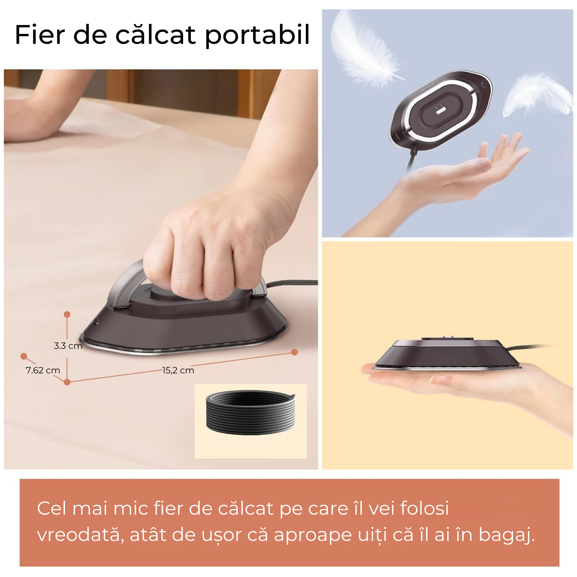 Fier de Calcat Portabil Reisonic™️ VOYAGE